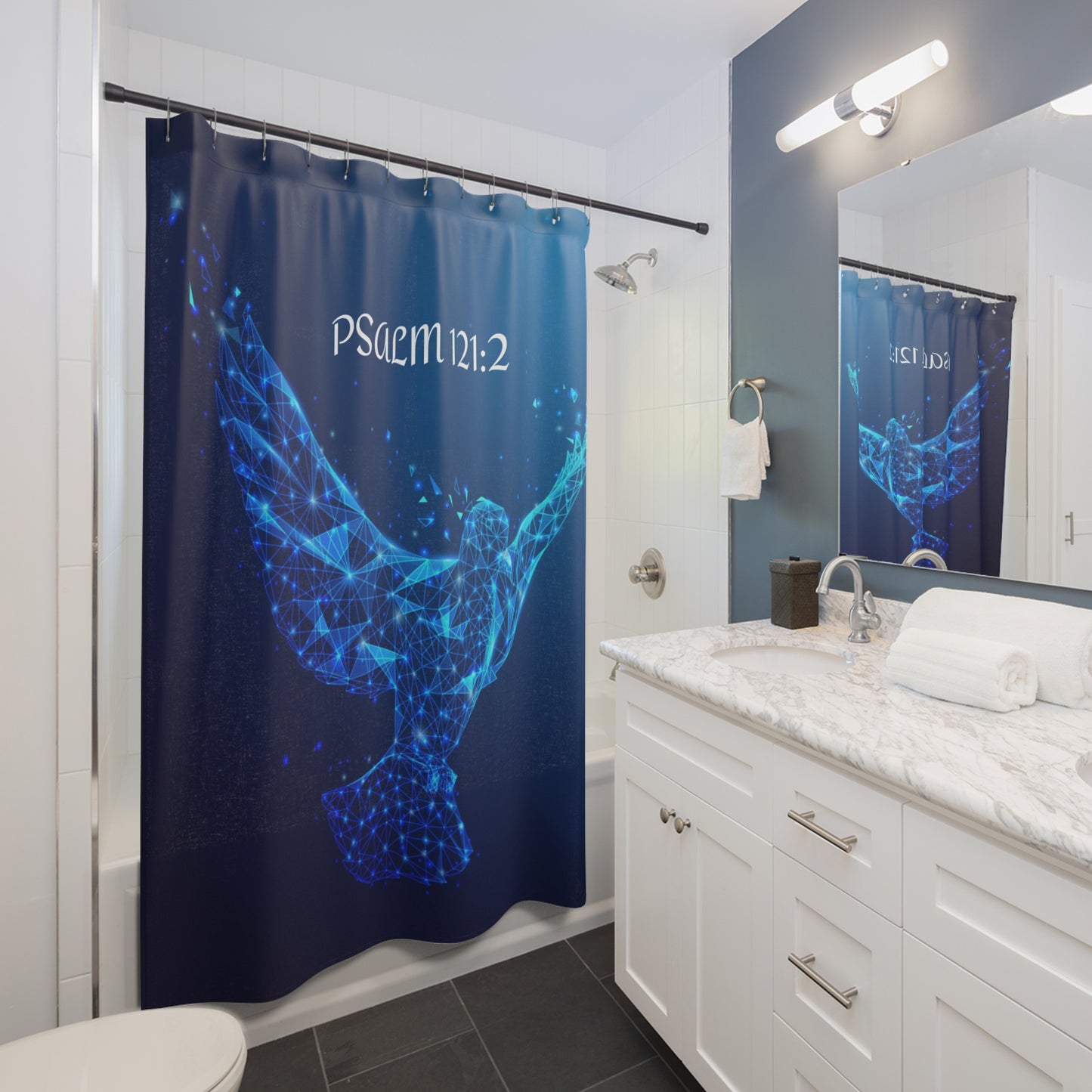 "Psalm 121:2" Shower Curtain