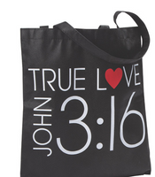 True Love Tote Bag John 3:16