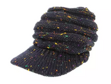 Women's Confetti Knit Hat with Brim