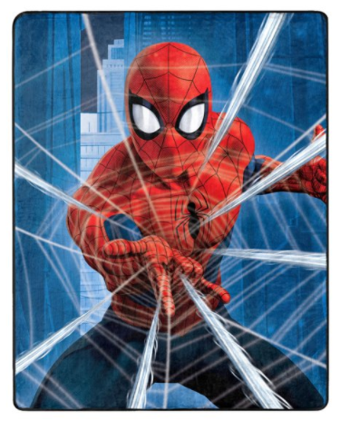 Spiderman Silk Touch Throw Blanket, "Web City Blues", 40x50