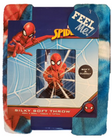 Spiderman Silk Touch Throw Blanket, "Web City Blues", 40x50