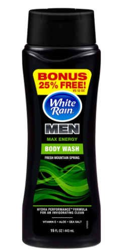 White Rain Body Wash for Men Fresh Mountain Spring 15 oz