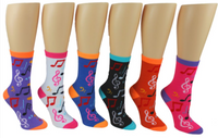 Women Novelty Music Socks (Color)